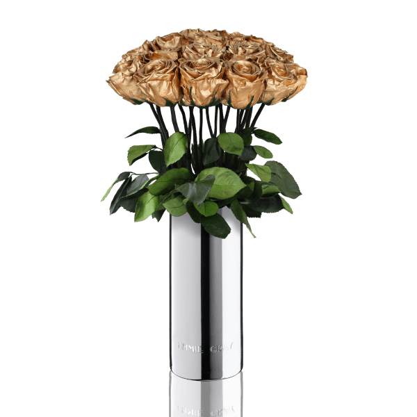 Classic Vase Set | Gold | 15 ROSES