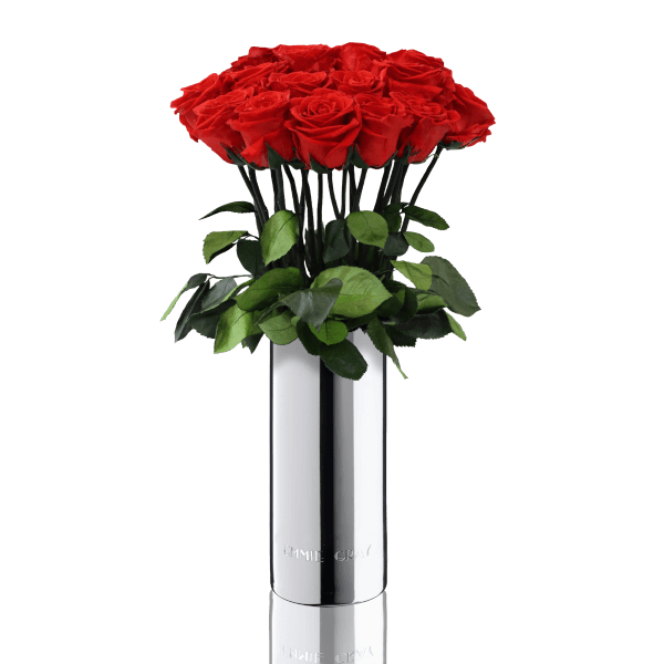 Classic Vase Set | Vibrant Red | 15 ROSES