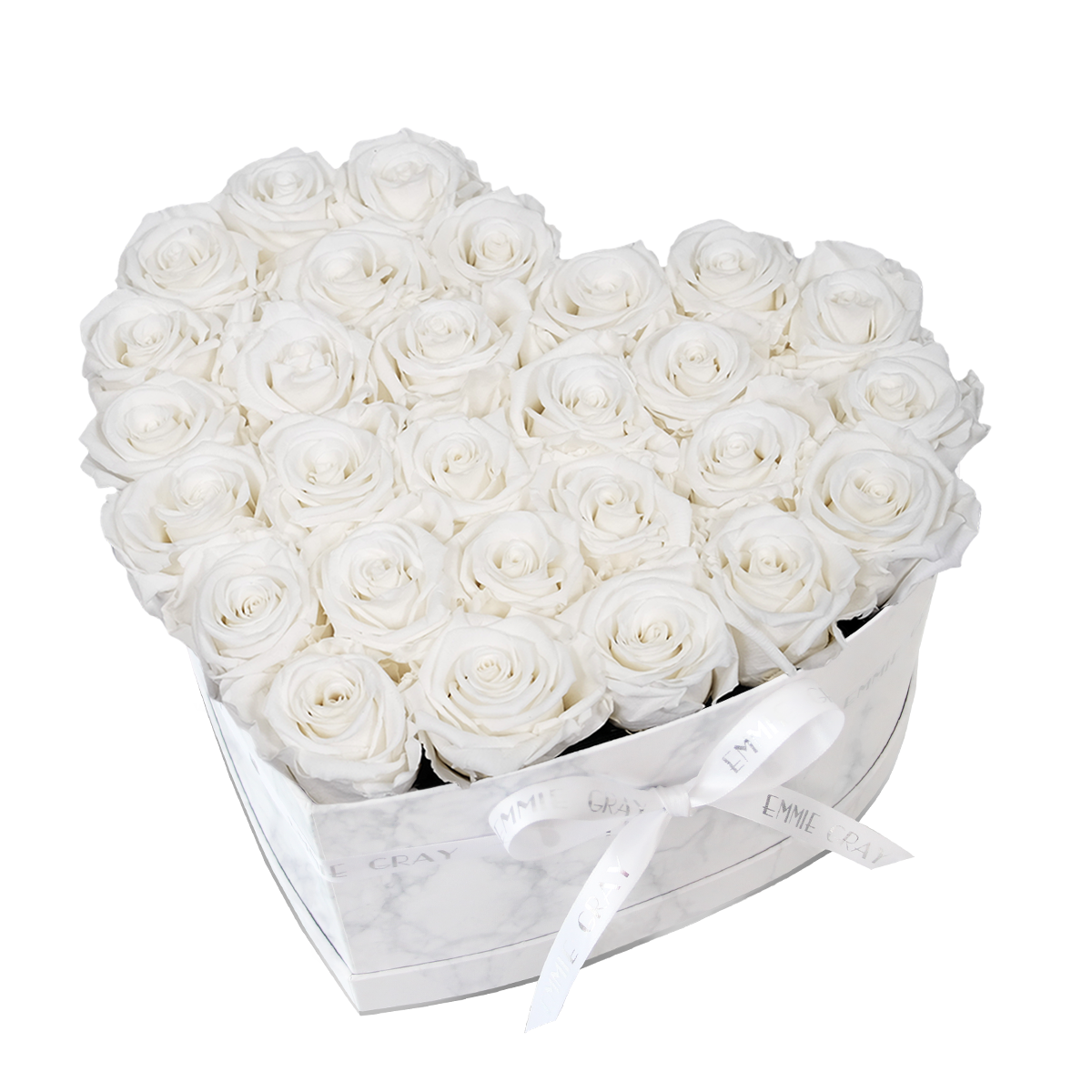 Classic Infinity Rosebox | Pure White | L