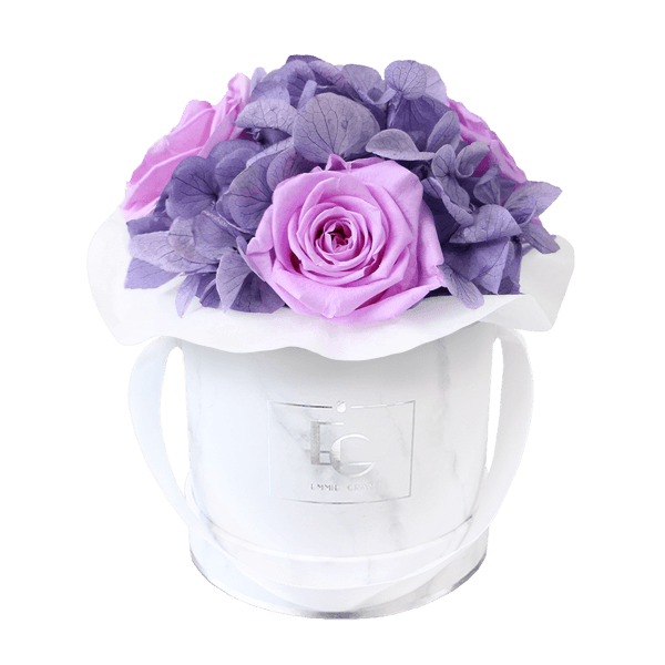 Splendid Hydrangea Mix Infinity Rosebox | Baby Lilli & Violet Vain | XS