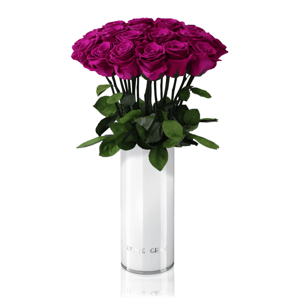 Classic Vase Set | Velvet Plum | 15 ROSES