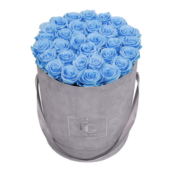 CLASSIC INFINITY ROSEBOX | BABY BLUE | L