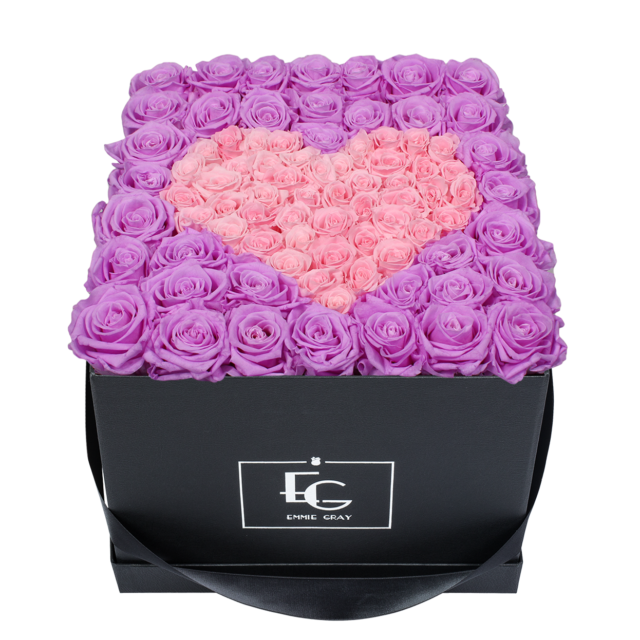 HEART SYMBOL INFINITY ROSEBOX | BABY LILLI & BRIDAL PINK | L