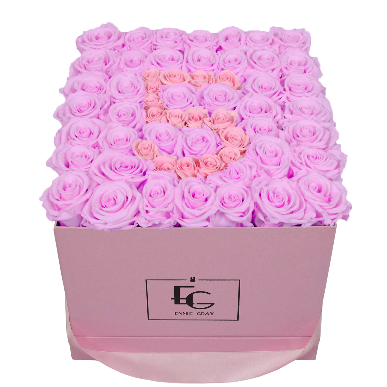 NUMBER INFINITY ROSEBOX | BABY LILLI & BRIDAL PINK | L