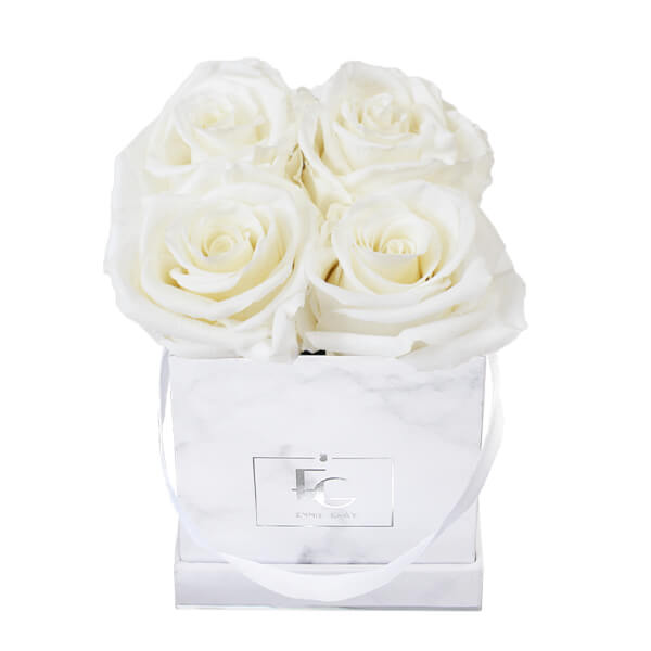 Classic Infinity Rosebox | Pure White | XS