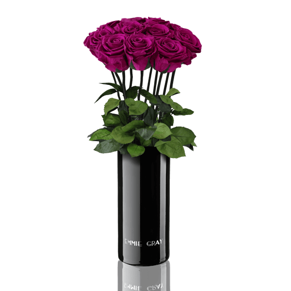 Classic Vase Set | Velvet Plum | 10 ROSES