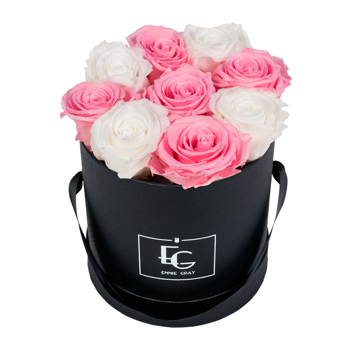 MIX INFINITY ROSEBOX | PURE WHITE & BRIDAL PINK | S