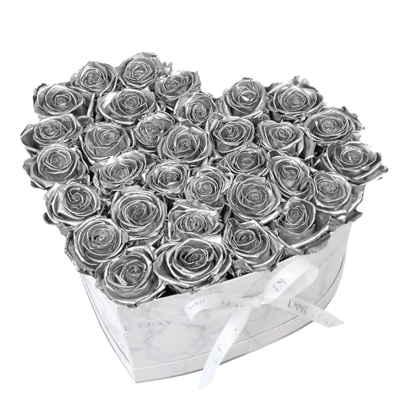 Classic Infinity Rosebox | Silver | L