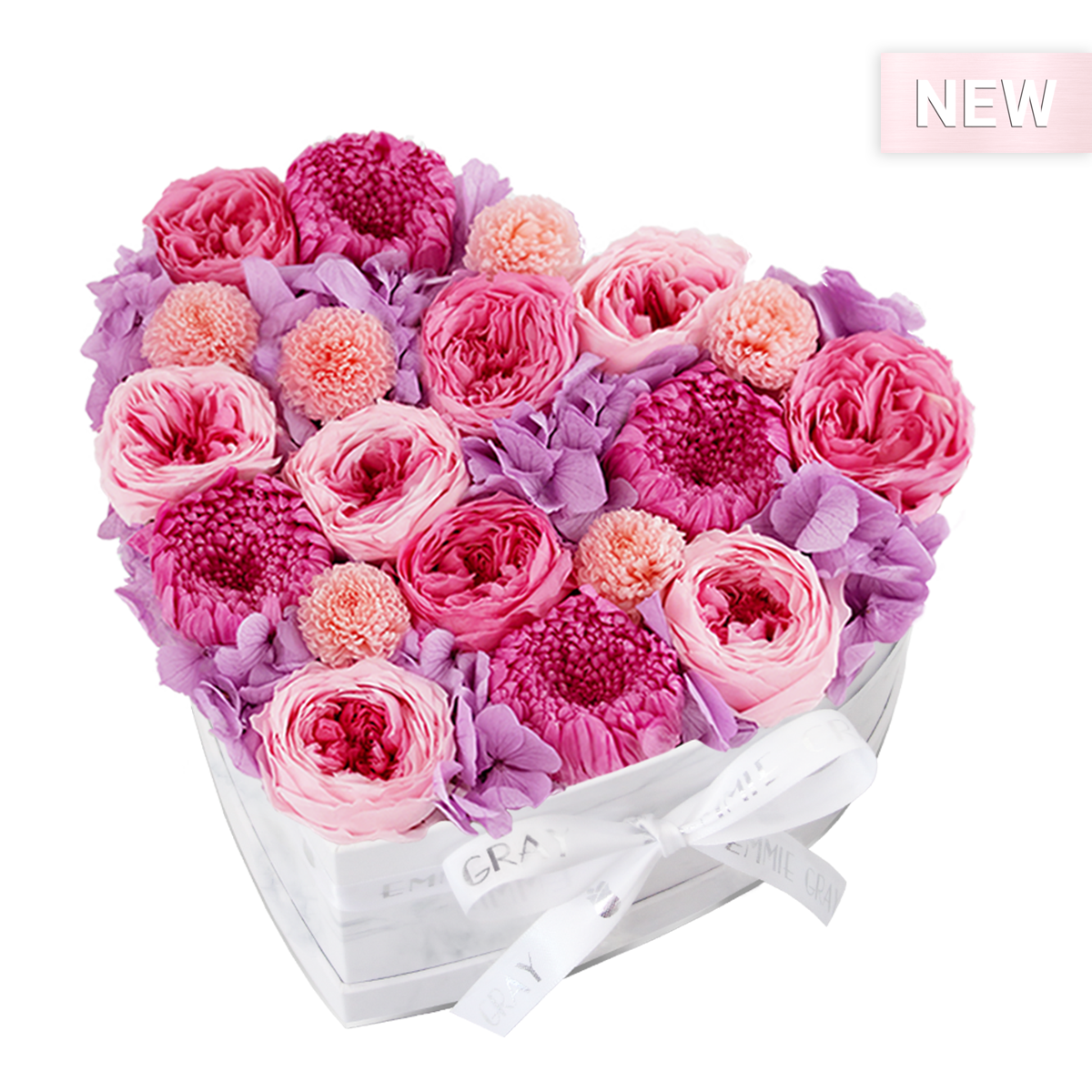 Mix Infinity Rosebox | Bridal Pink, Baby Lilli & Baby Pink | M