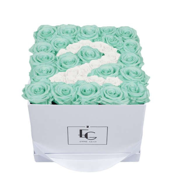 NUMBER INFINITY ROSEBOX | MINTY GREEN & PURE WHITE | M