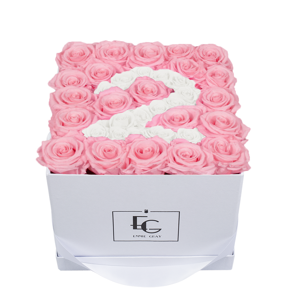 NUMBER INFINITY ROSEBOX | BRIDAL PINK & PURE WHITE | M NUMBER INFINITY ROSEBOX | BRIDAL PINK & PURE WHITE | M