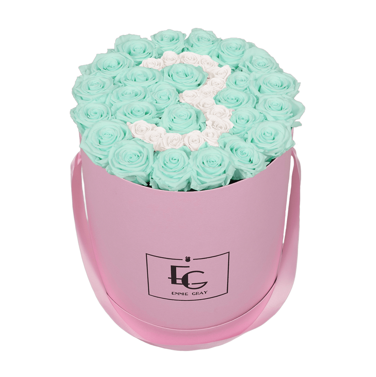 NUMBER INFINITY ROSEBOX | MINTY GREEN & PURE WHITE | L