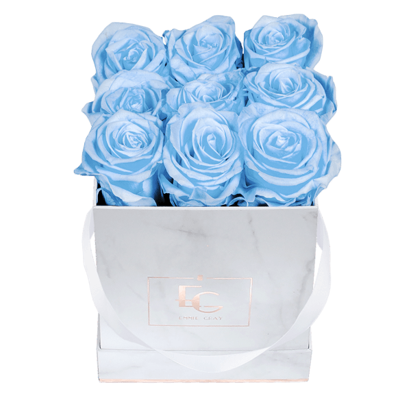 Classic Infinity Rosebox | Baby Blue | S