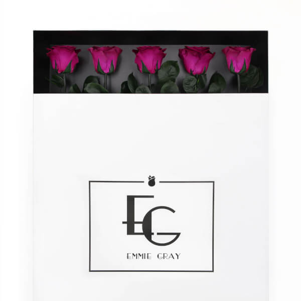 Long Stem Infinity Rose | Velvet Plum | 5 Roses