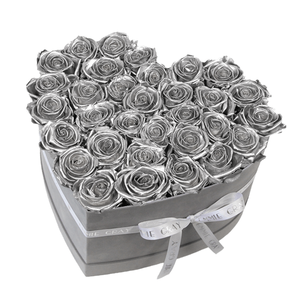 Classic Infinity Rosebox | Silver | L